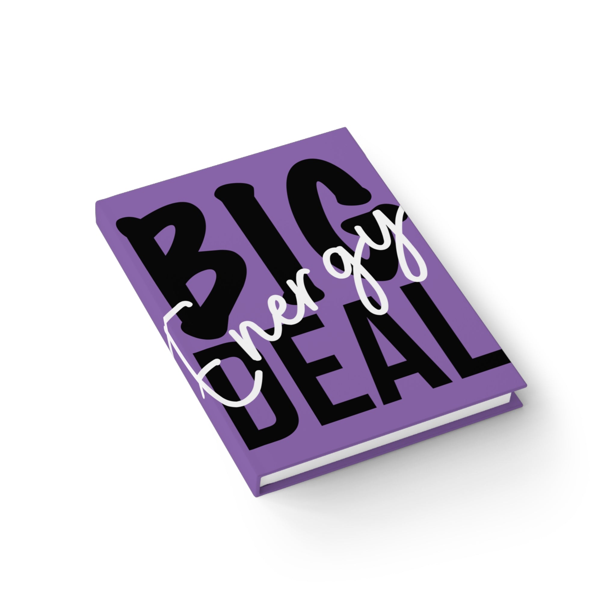 Big Deal Journal - Ruled Line, Motivational Notebook, Gift for Students, Purple Journal, Daily Planner, Self-Care Gift