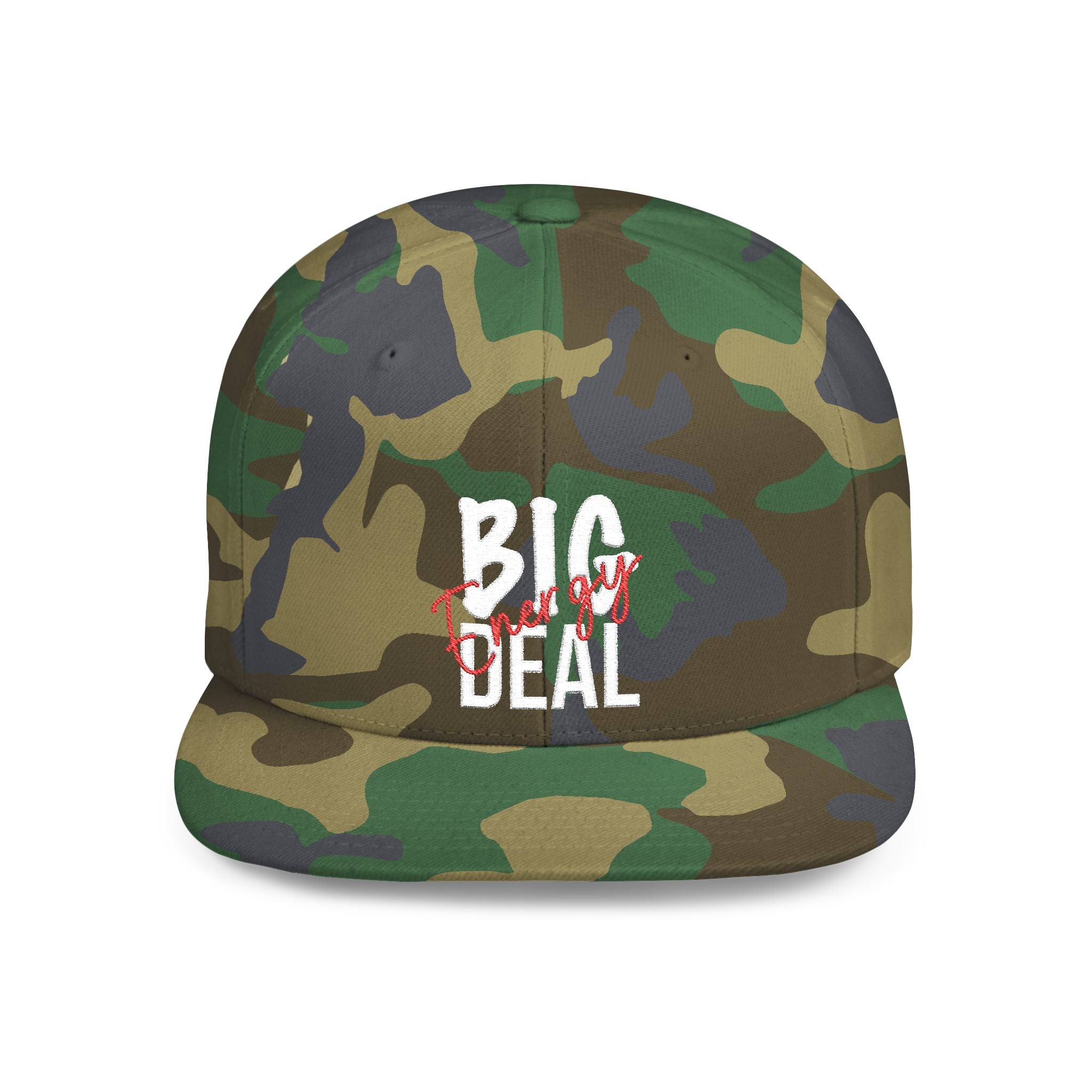 Big Deal Energy Snapback – Because Modesty Doesn’t Close Deals, Trendy Cap, Unique Gift, Streetwear Accessory, Hip Hop Style, Casual Summer Hat