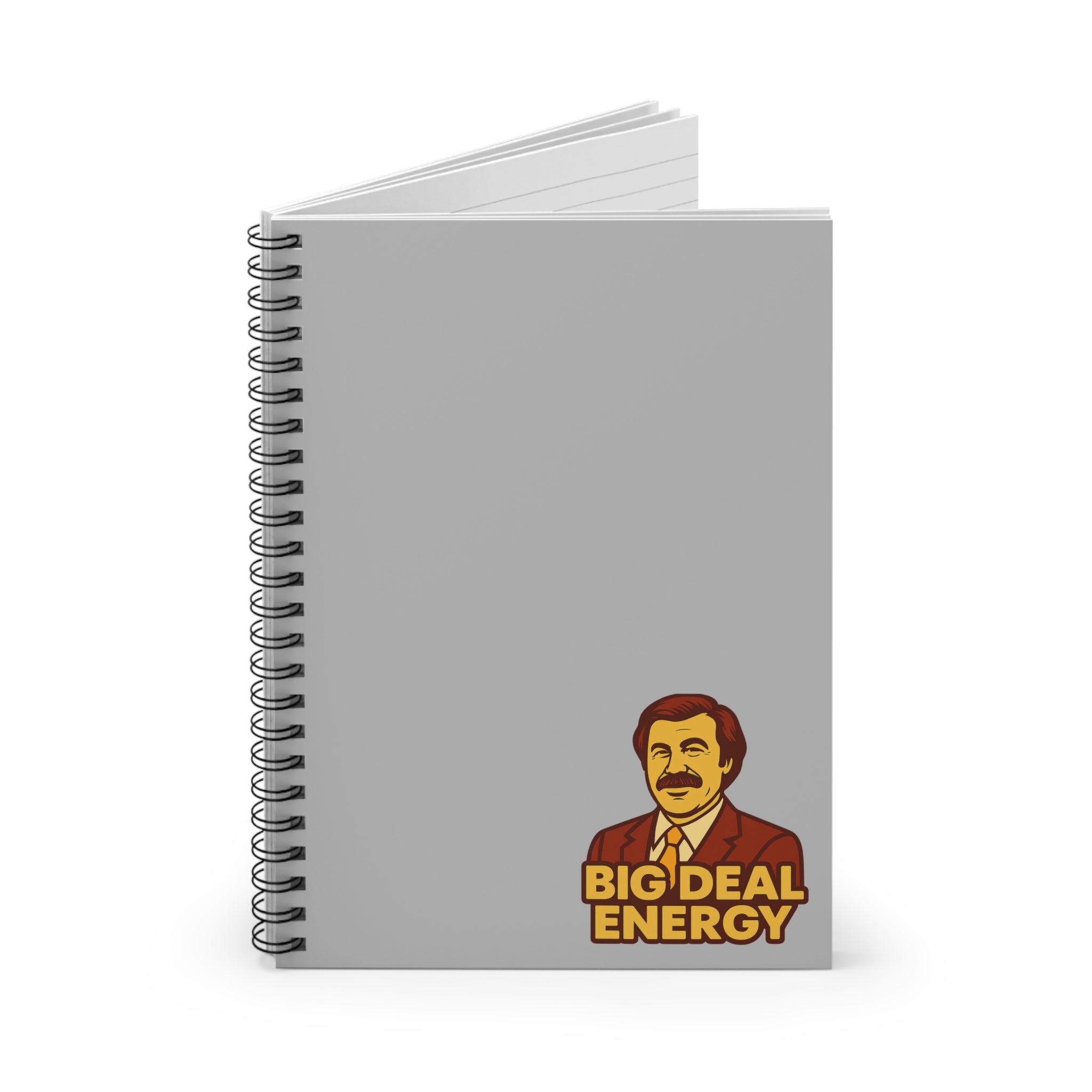 Big Deal Energy Spiral Notebook - Fun Lined Journal for Creative Minds, Perfect for Students, Writers, Gifts, and More!