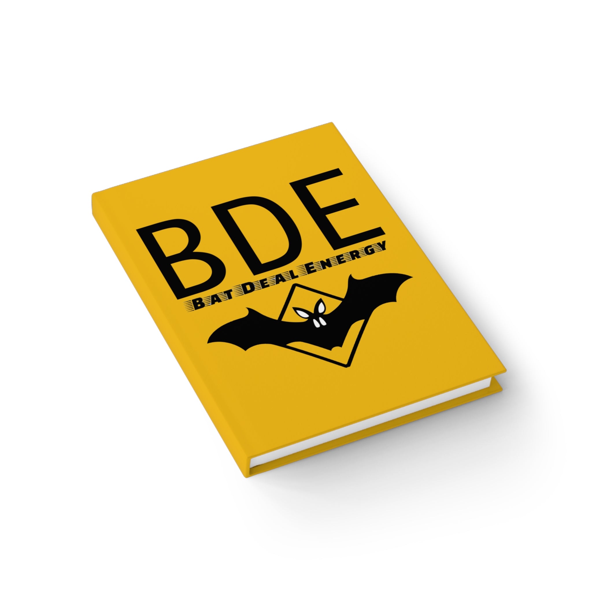 BDE Bat Deal Energy Journal - Cool Calm Capeless Notepad, Motivational Writing Journal, Gift for Writers, Bat Lover's Notebook, Yellow [...]