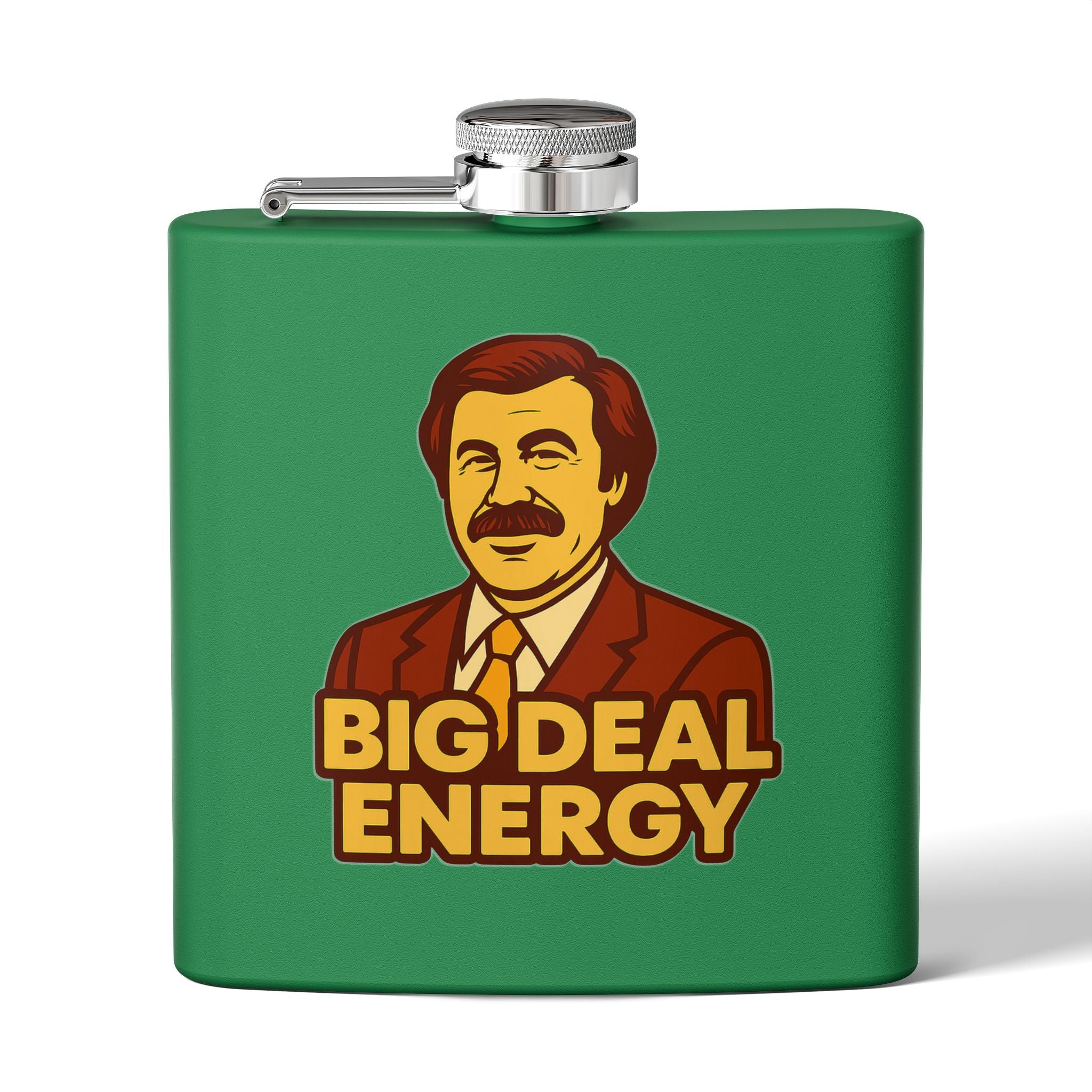 Big Deal Energy Stainless Steel Flask, 6oz | Perfect Gift for Celebrations, Groomsmen, Parties, Outdoor Adventures, Funny Drinking [...]