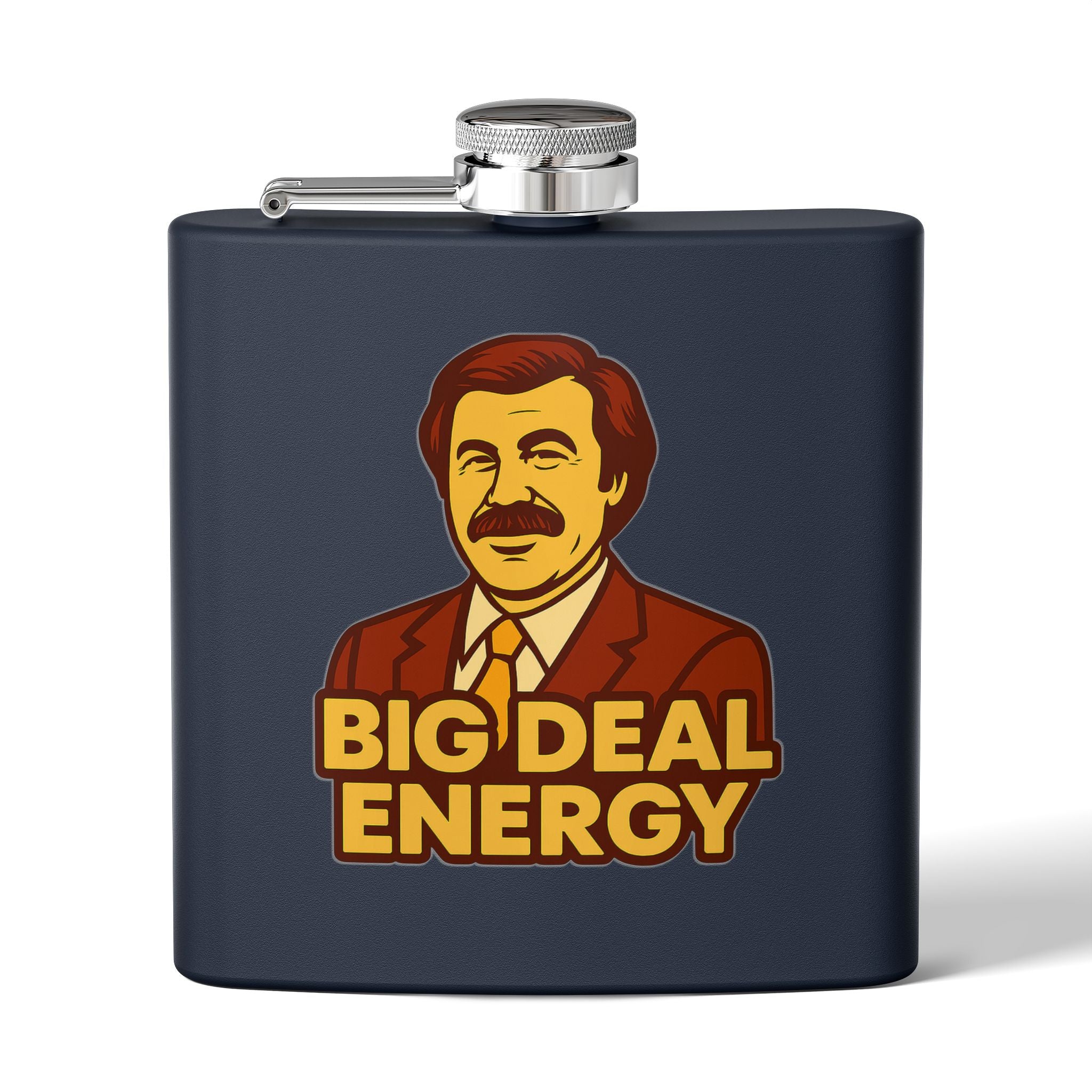 Big Deal Energy Stainless Steel Flask, 6oz | Perfect Gift for Celebrations, Groomsmen, Parties, Outdoor Adventures, Funny Drinking [...]