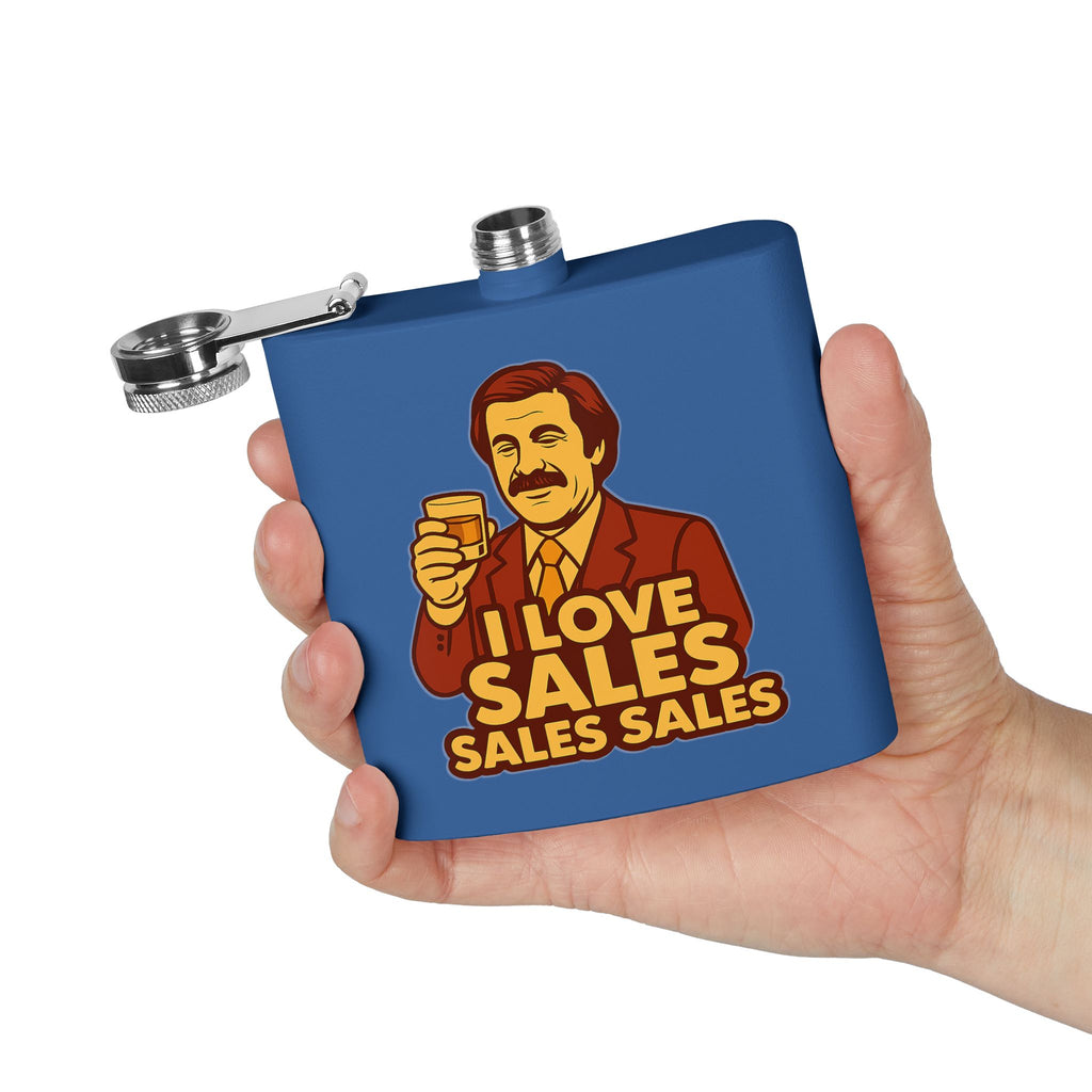 Sales-Themed Stainless Steel Flask - Perfect Gift for Salespeople, Office Parties, Groomsmen, Birthdays, and Celebrations