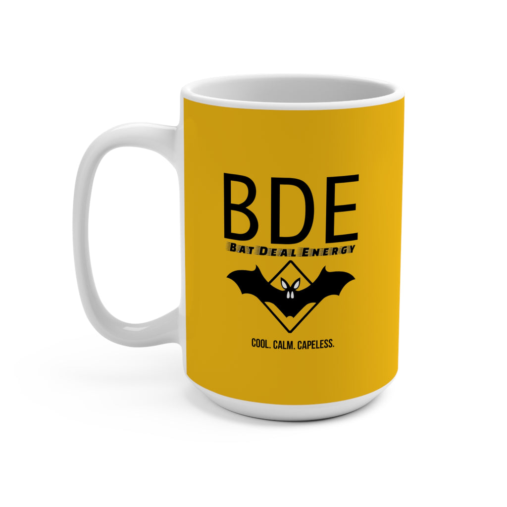 Bold Bat Deal Energy Mug – 15oz of Closing Power for Coffee Lovers, Perfect for Gift, Halloween, Fun Office Decor, Unique Bat-Themed Drinkware
