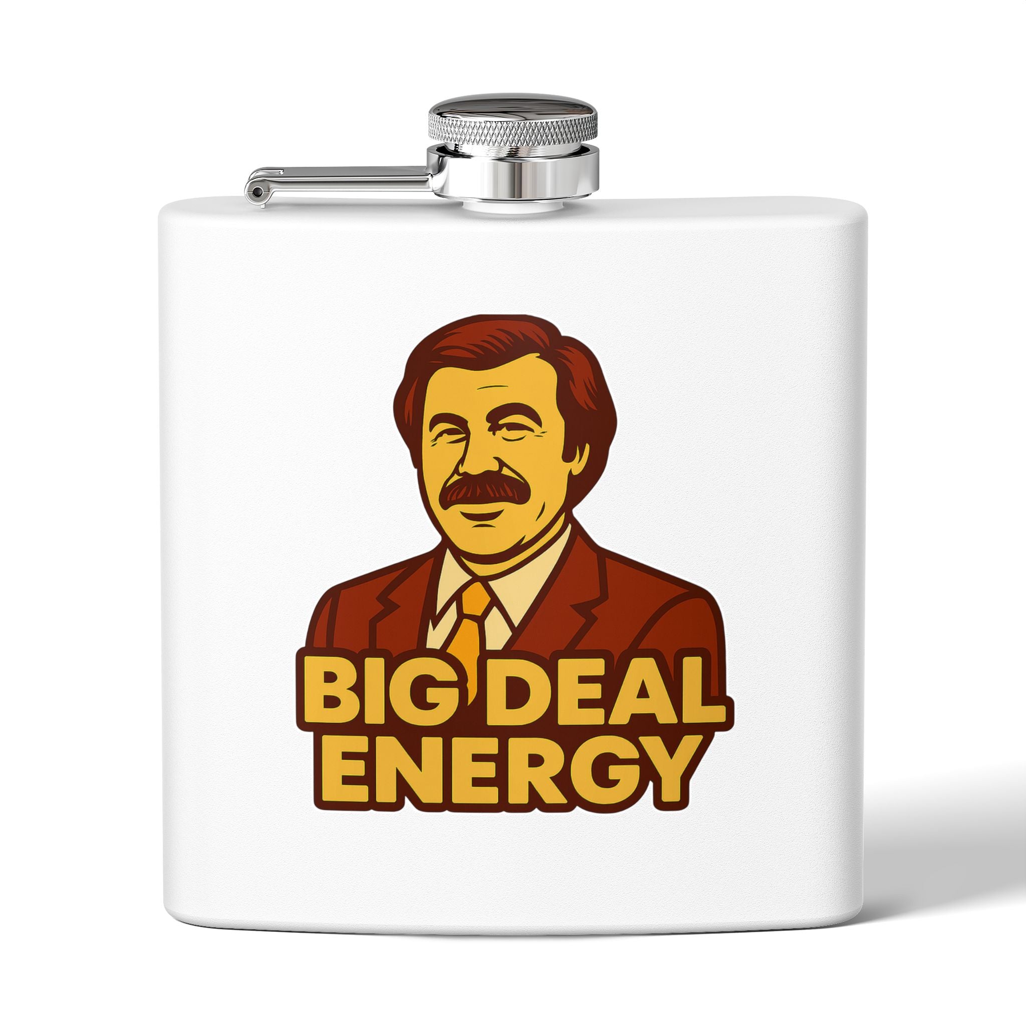 Big Deal Energy Stainless Steel Flask, 6oz | Perfect Gift for Celebrations, Groomsmen, Parties, Outdoor Adventures, Funny Drinking [...]