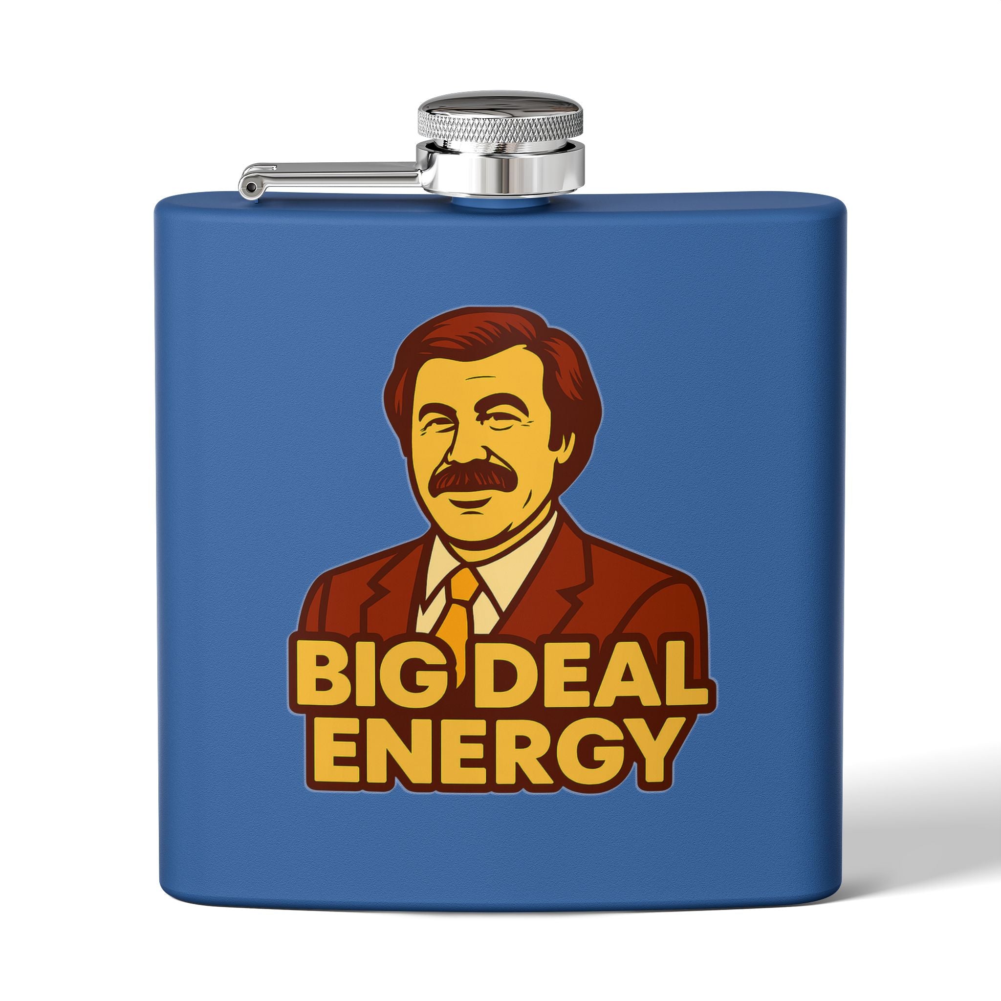 Big Deal Energy Stainless Steel Flask, 6oz | Perfect Gift for Celebrations, Groomsmen, Parties, Outdoor Adventures, Funny Drinking [...]