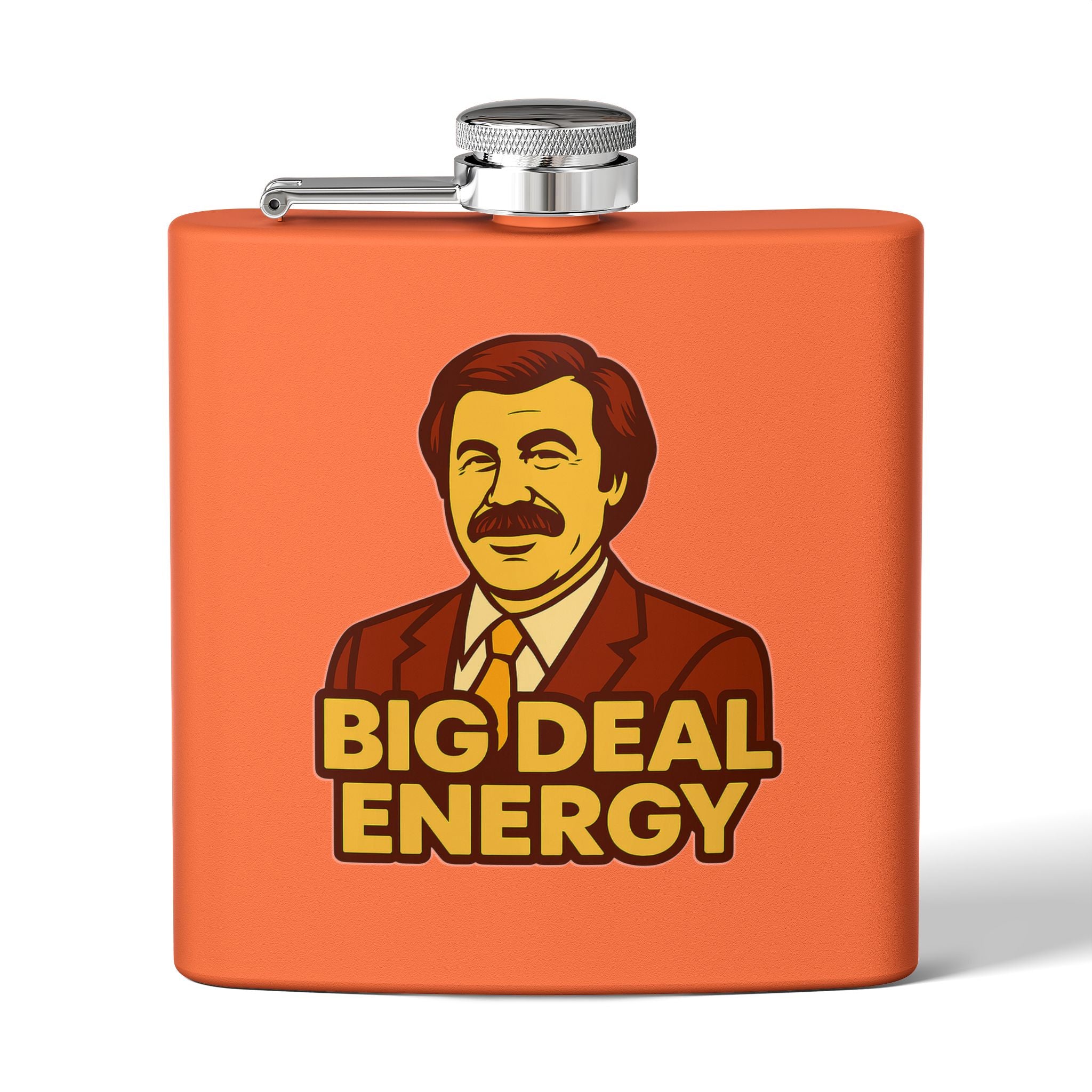 Big Deal Energy Stainless Steel Flask, 6oz | Perfect Gift for Celebrations, Groomsmen, Parties, Outdoor Adventures, Funny Drinking [...]