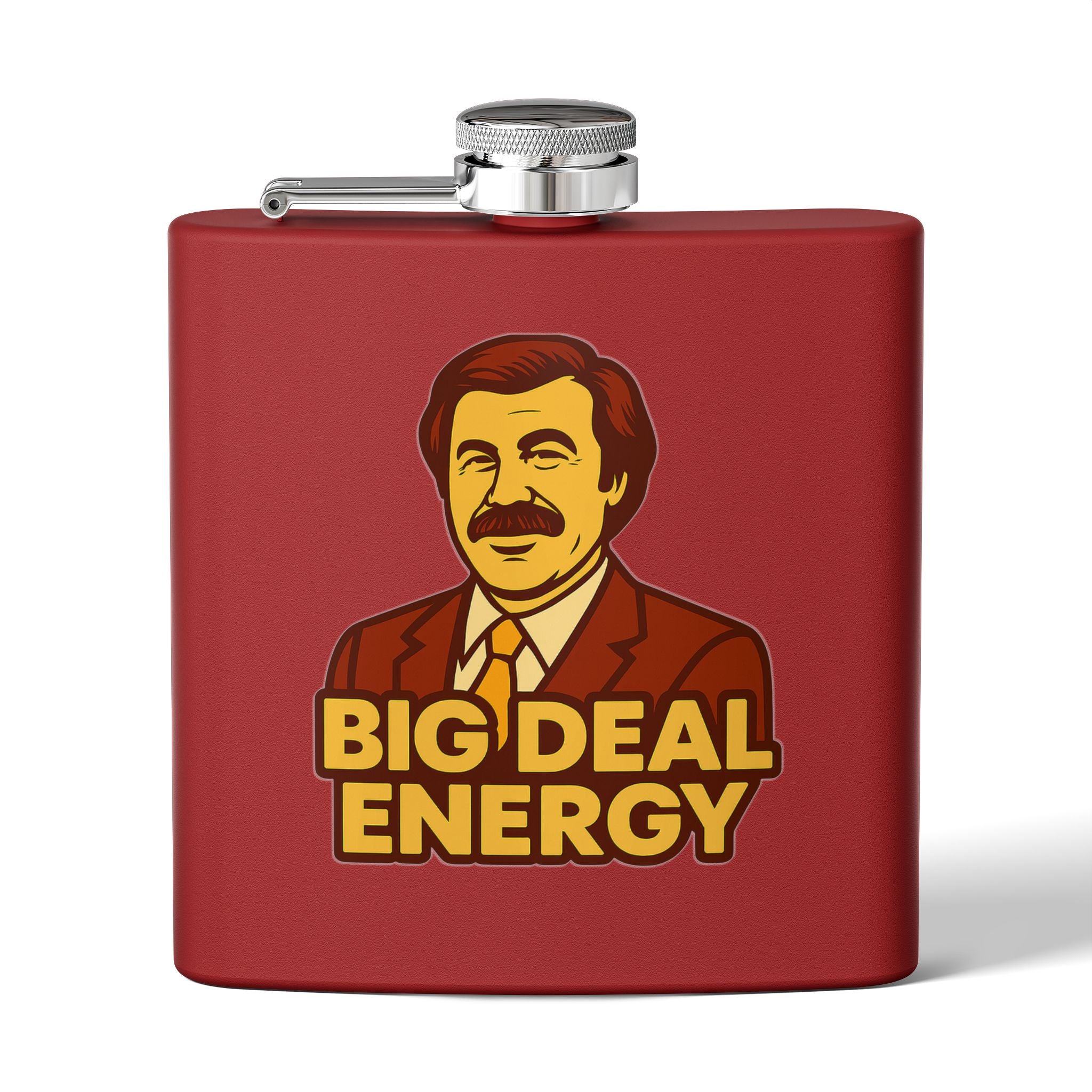 Big Deal Energy Stainless Steel Flask, 6oz | Perfect Gift for Celebrations, Groomsmen, Parties, Outdoor Adventures, Funny Drinking [...]